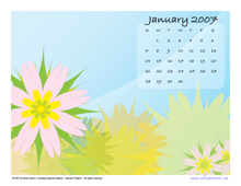 January 2007 Calendar #2