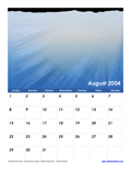 August 2004 Calendar #2